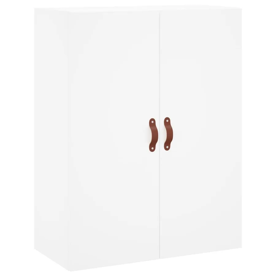 Buffet haut Blanc 69,5x34x180 cm Bois d'ingénierie - 4