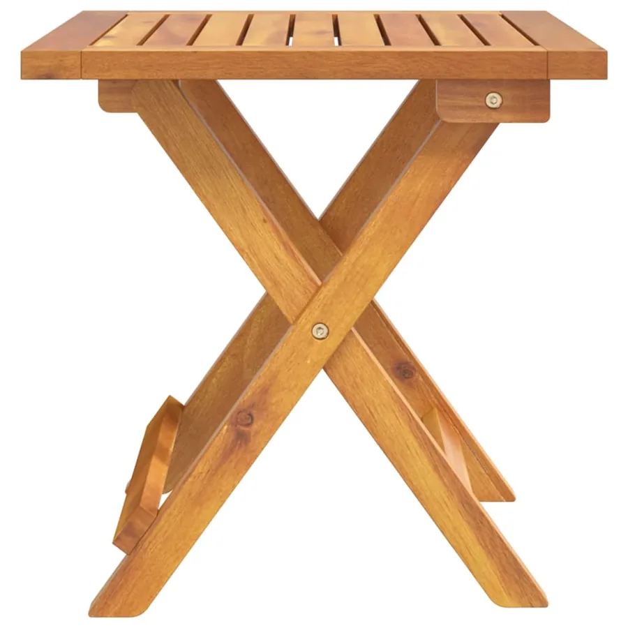 Chaise longue avec table Résine tressée et bois massif d'acacia - 14