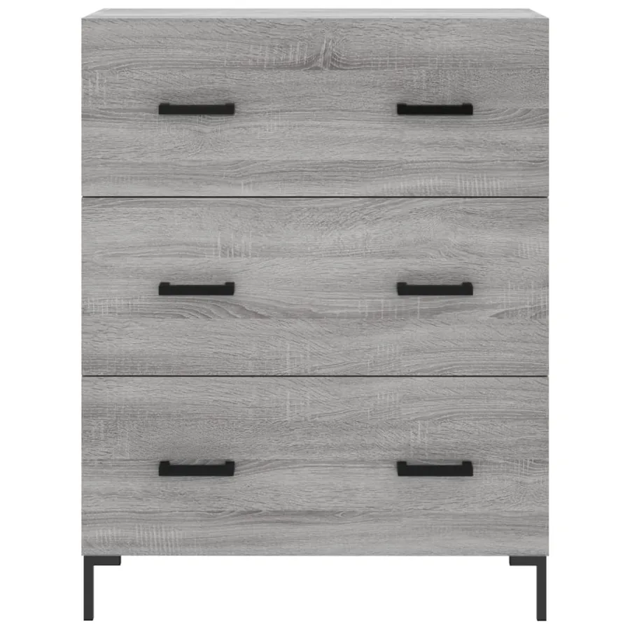 Buffet haut Sonoma gris 69,5x34x180 cm Bois d'ingénierie - 8
