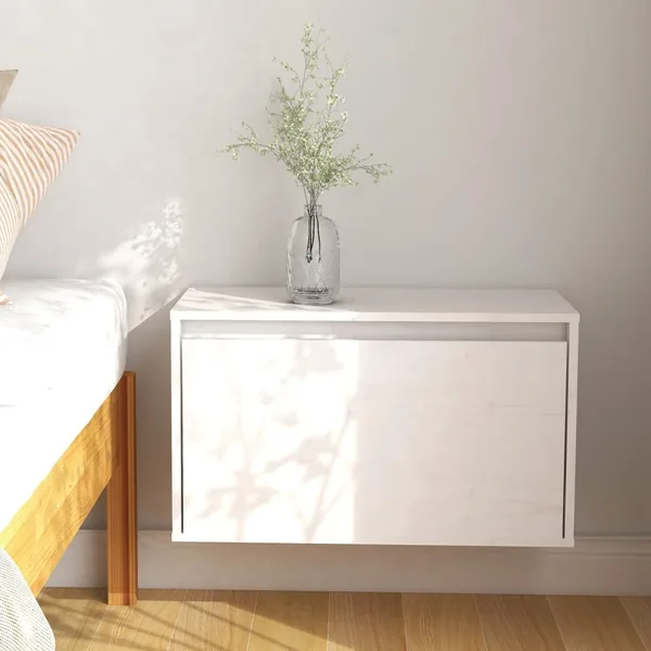 Armoire murale Blanc 60x30x35 cm Bois de pin massif