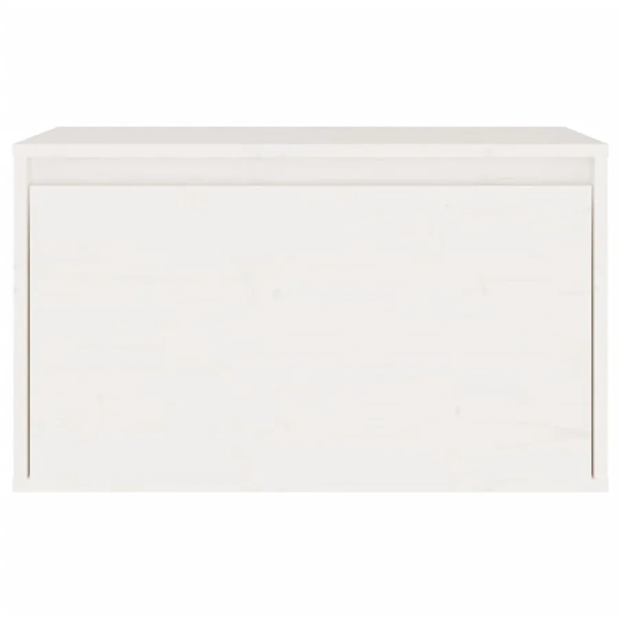 Armoire murale Blanc 60x30x35 cm Bois de pin massif - 5