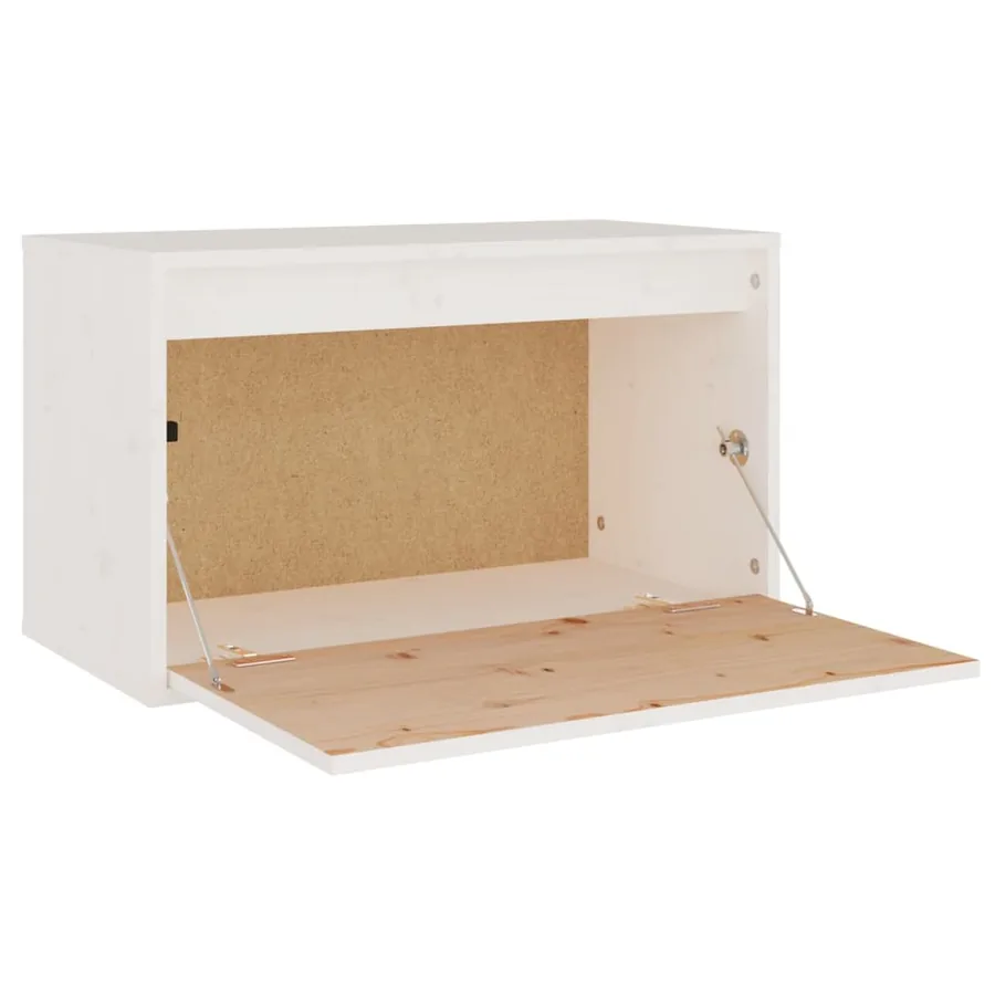 Armoire murale Blanc 60x30x35 cm Bois de pin massif - 7