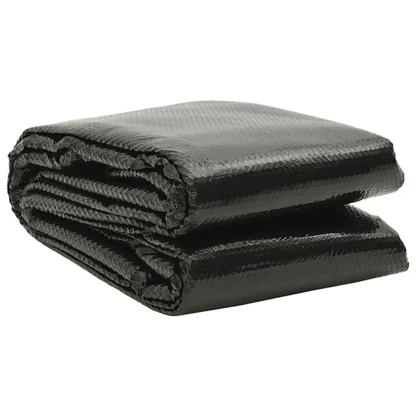 Couverture de piscine rectangulaire 1200x600 cm PE Noir