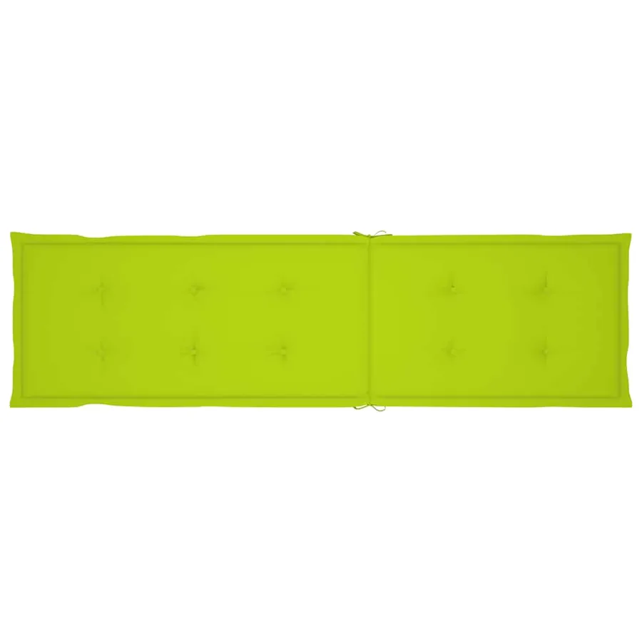Chaise longue d'extérieur repose-pied et coussin Acacia solide - 8