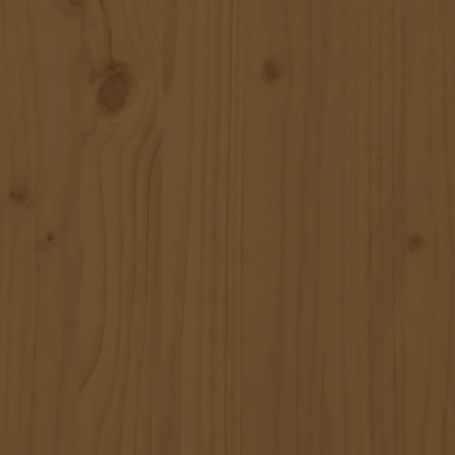 Meuble TV Marron miel 103x36,5x52 cm Bois de pin massif - 9