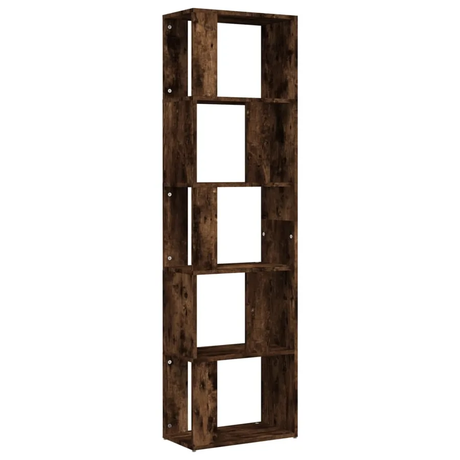Bibliothèque Chêne fumé 45x24x160 cm Bois d'ingénierie - 2