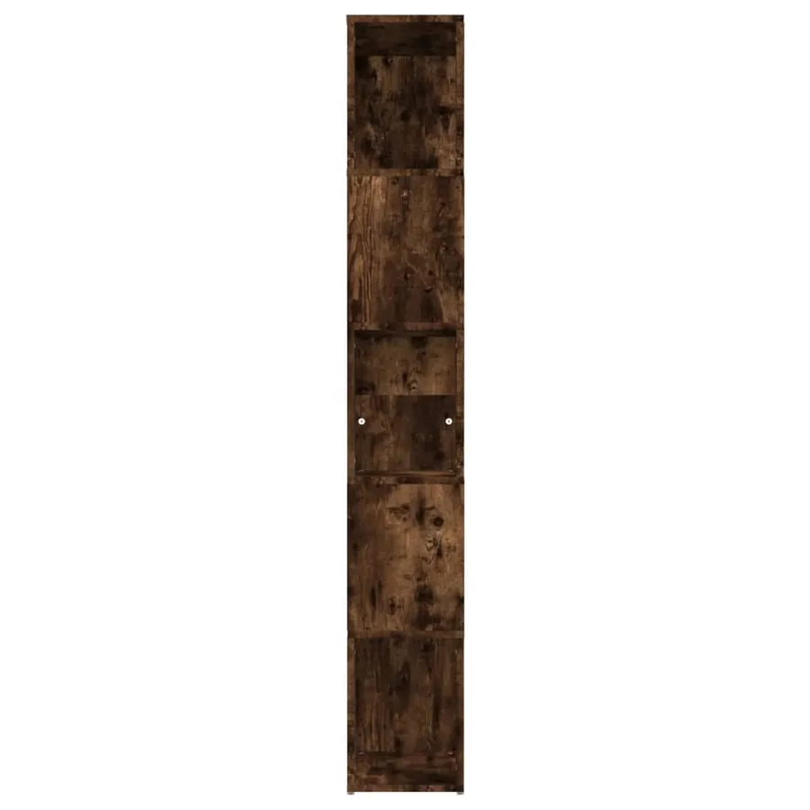 Bibliothèque Chêne fumé 45x24x160 cm Bois d'ingénierie - 6