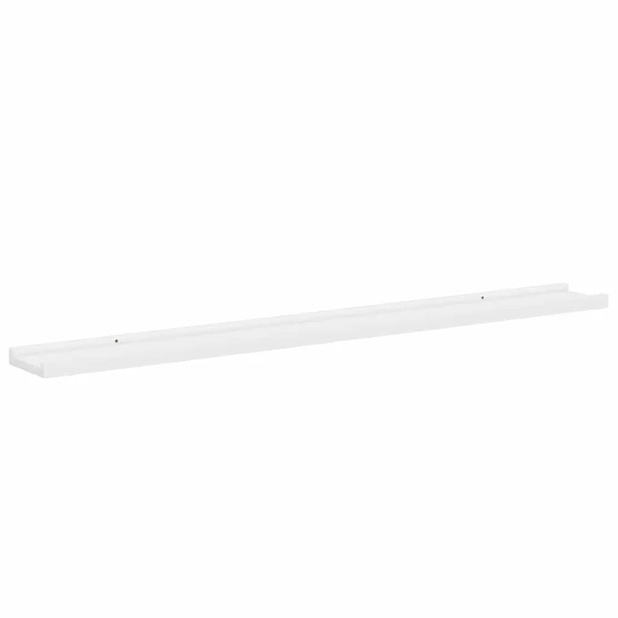 Étagères murales 4 pcs Blanc 100x9x3 cm - 7