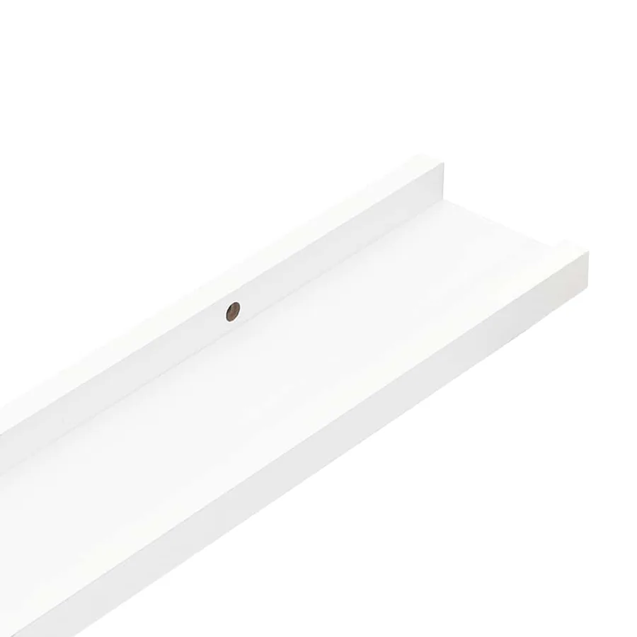 Étagères murales 4 pcs Blanc 100x9x3 cm - 8