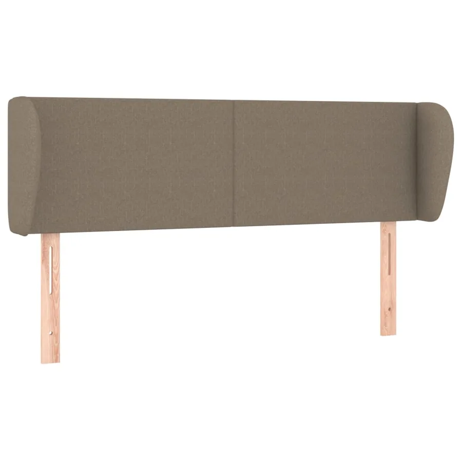 Tête de lit avec oreilles Taupe 147x23x78/88 cm Tissu - 2