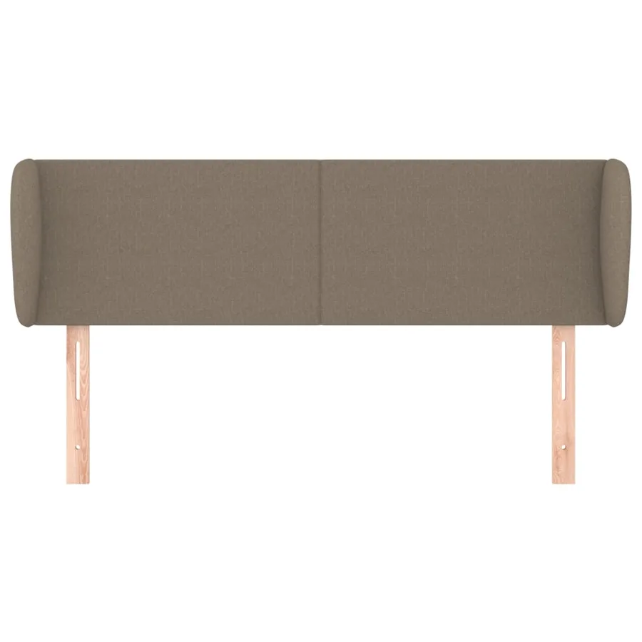 Tête de lit avec oreilles Taupe 147x23x78/88 cm Tissu - 3
