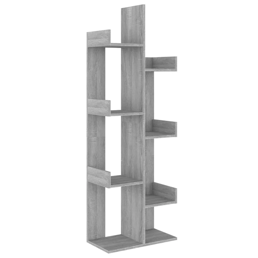 Bibliothèque 48x25,5x140 cm Sonoma gris Bois d'ingénierie - 2