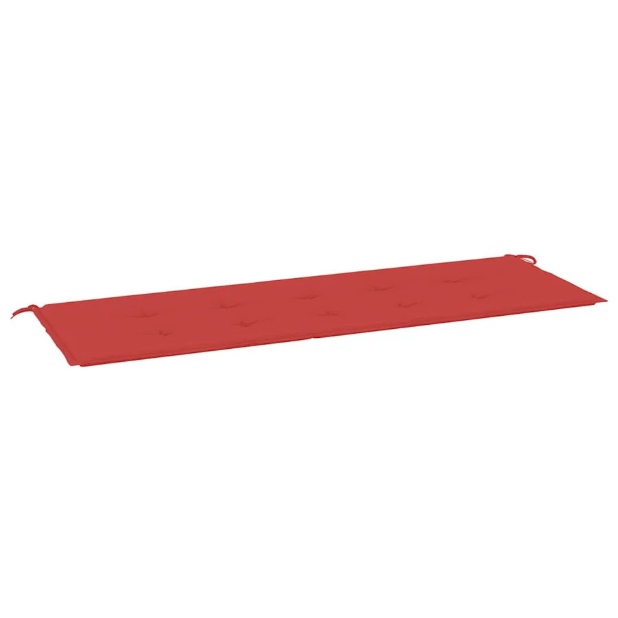 Coussin de banc de jardin rouge 150x50x3 cm tissu oxford - 2