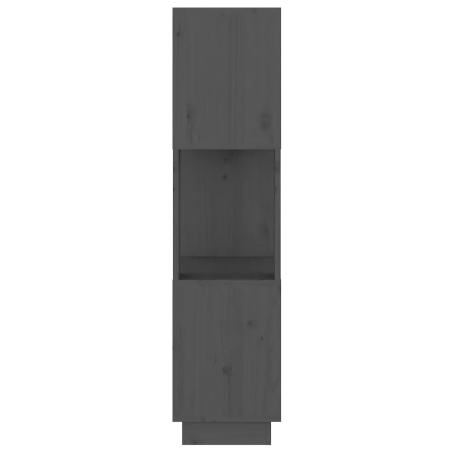Bibliothèque/Séparateur de pièce Gris 51x25x101 cm Pin massif - 6
