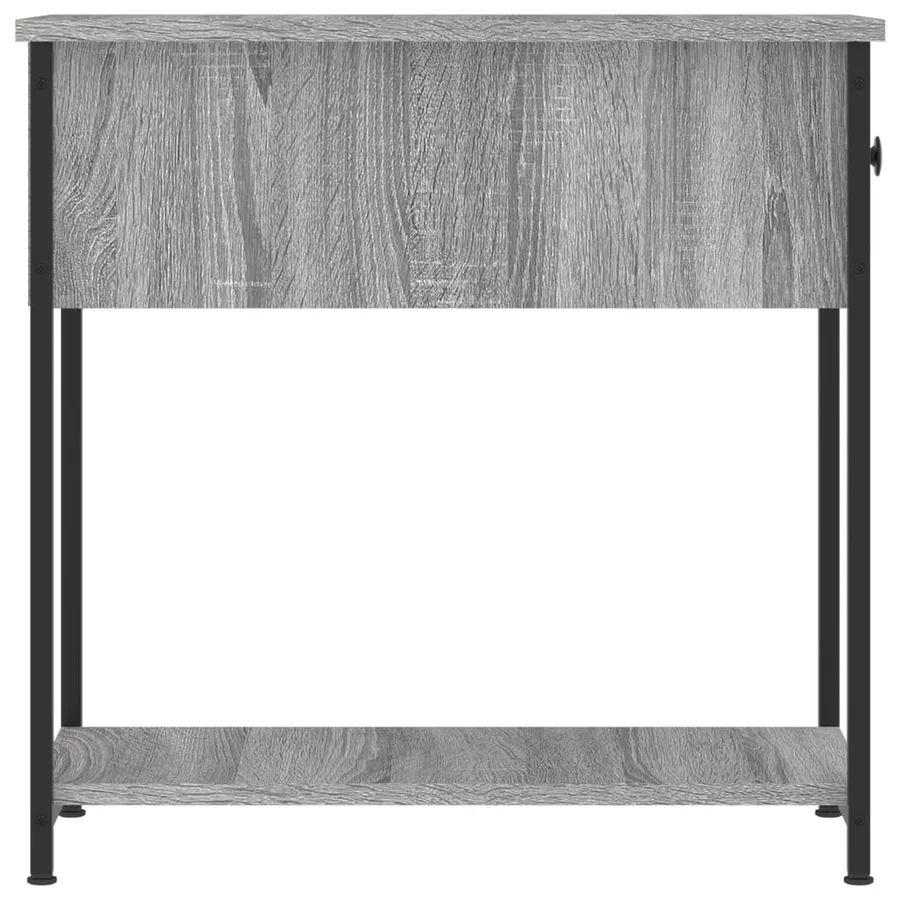 Table de chevet sonoma gris 30x60x60 cm bois d'ingénierie - 7