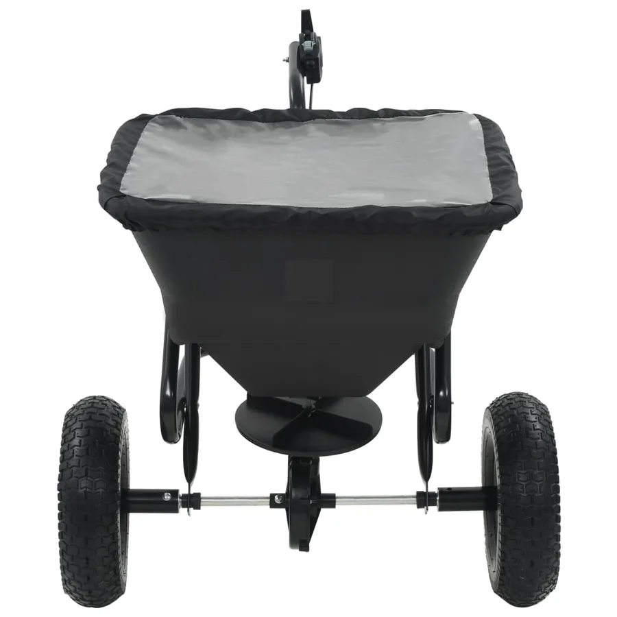 Distributeur de sel remorqué PVC et acier 125 x 74 x 79 cm 45 L - 2