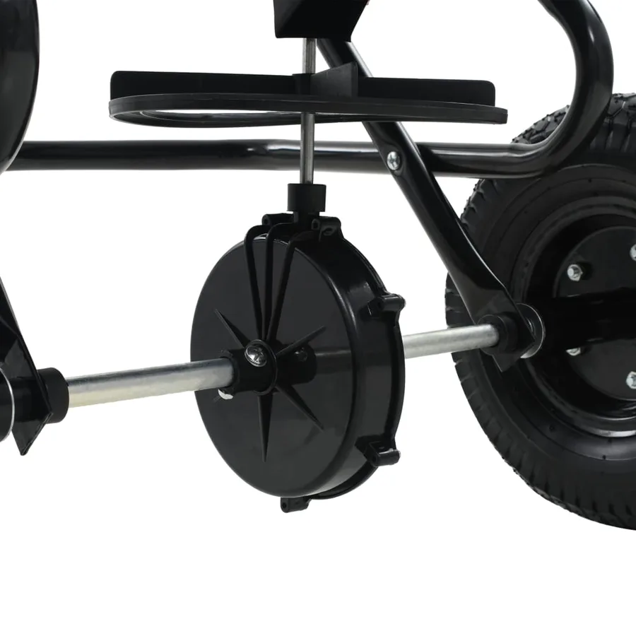 Distributeur de sel remorqué PVC et acier 125 x 74 x 79 cm 45 L - 9