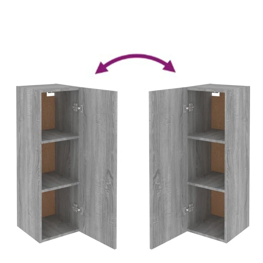 Ensemble de meubles TV 5 pcs Sonoma gris Bois d'ingénierie - 8