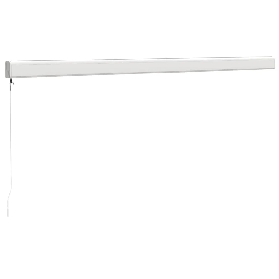 Auvent rétractable bleu et blanc 4x3 m tissu et aluminium - 4