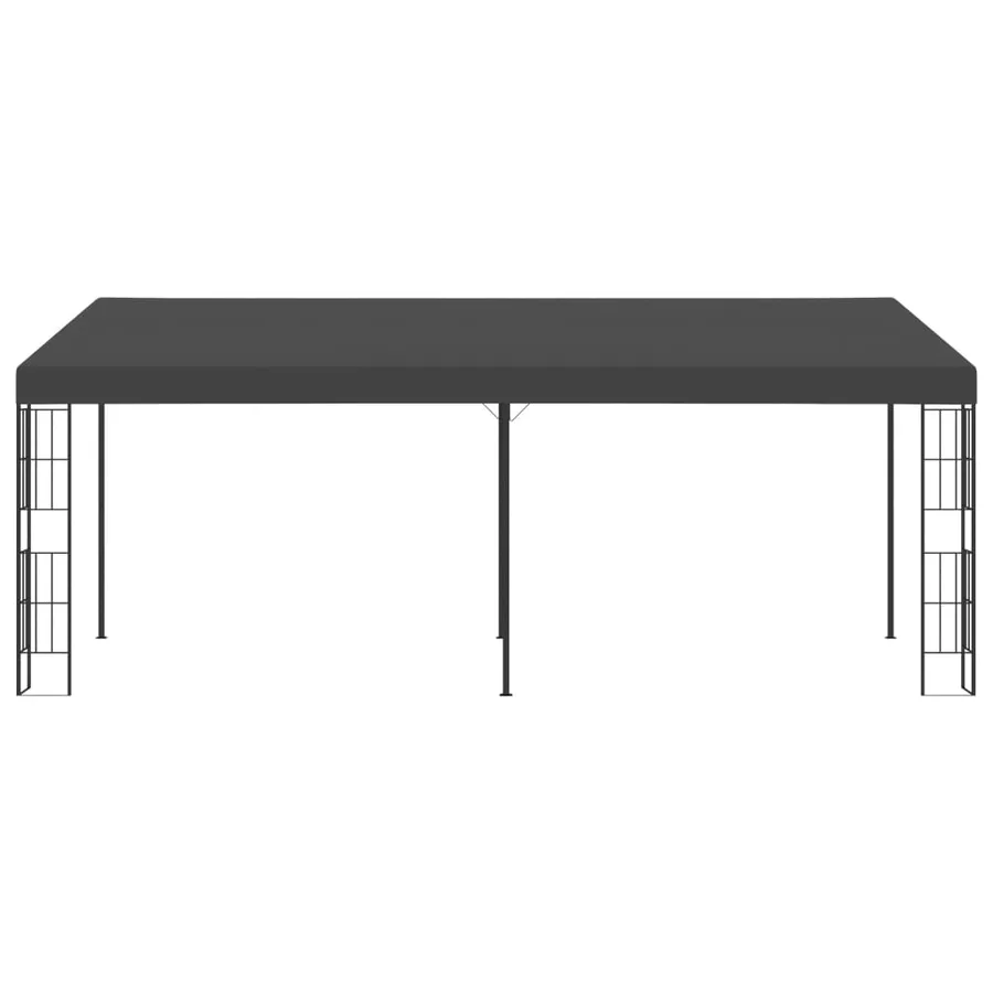 Belvédère mural 3x6 m Anthracite Tissu - 2