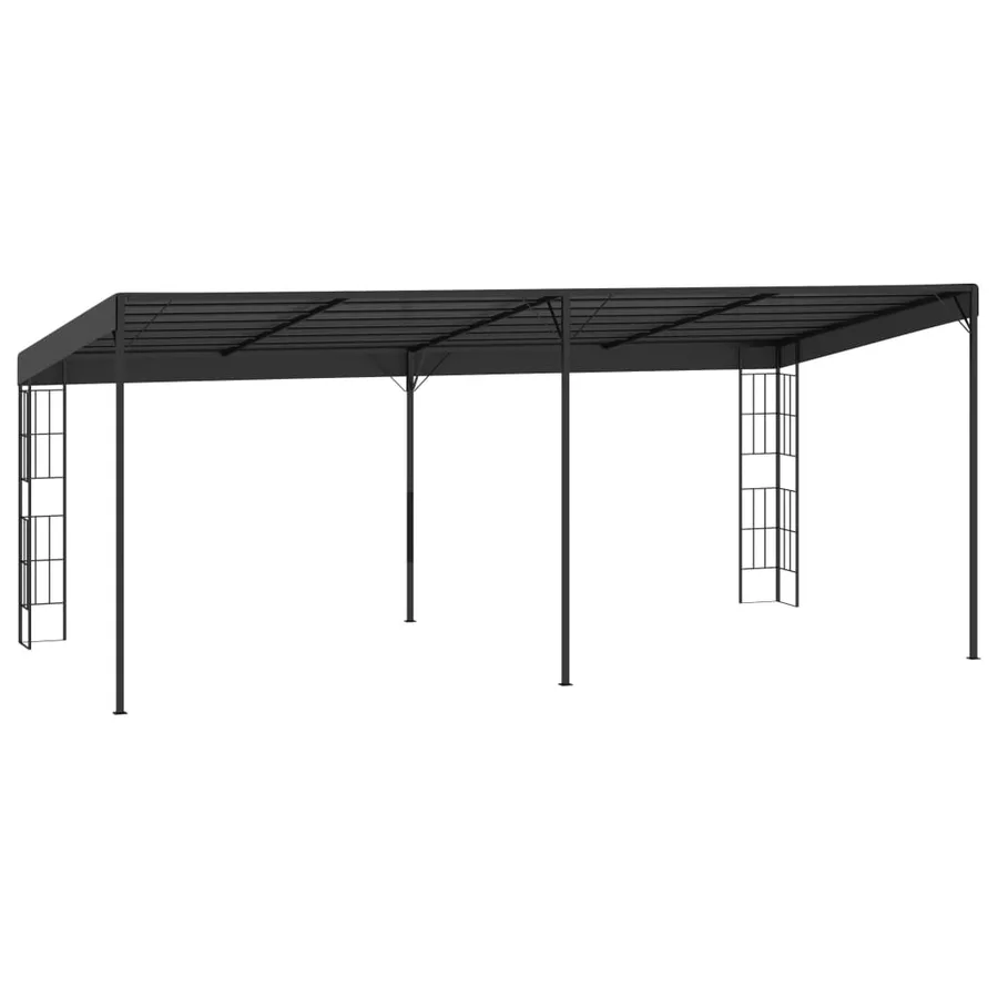 Belvédère mural 3x6 m Anthracite Tissu - 4