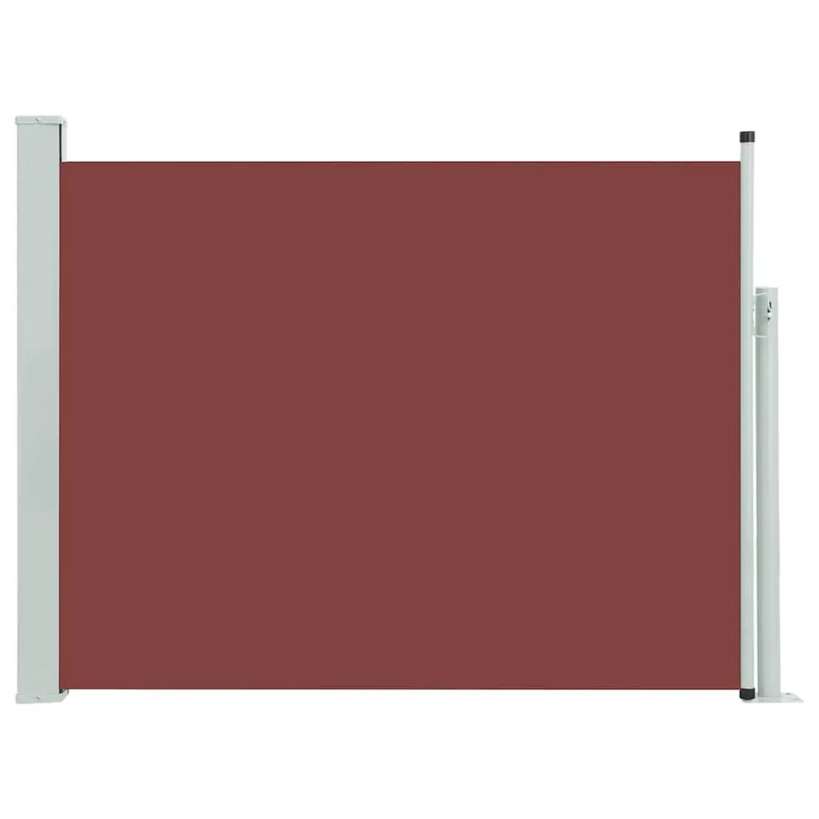 Auvent latéral rétractable de patio 140x500 cm Marron - 2
