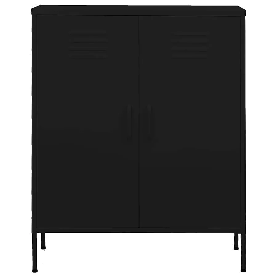 Armoire de rangement Noir 80x35x101,5 cm Acier - 3