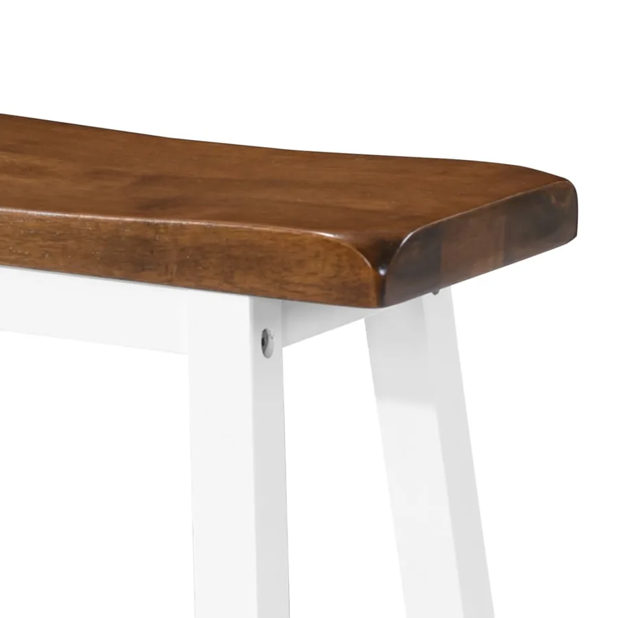 Table et tabouret de bar 5 pcs Bois massif - 10