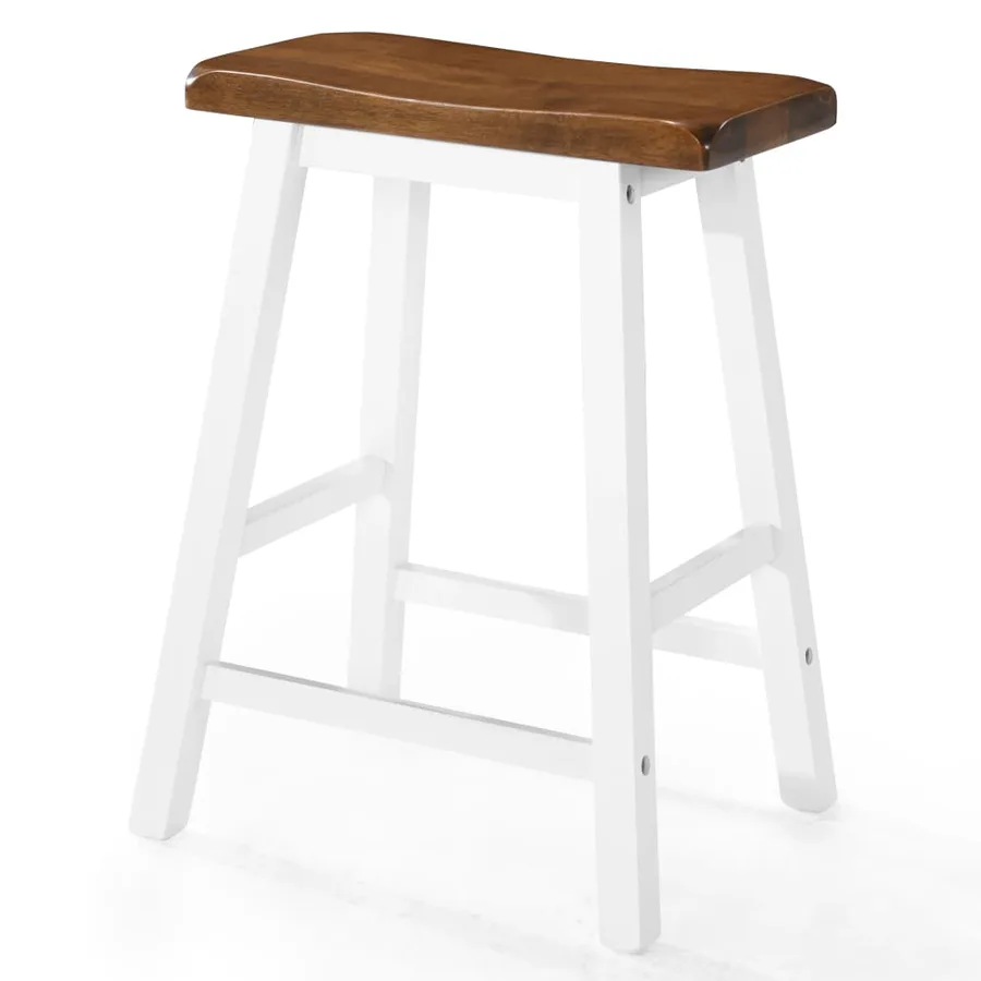 Table et tabouret de bar 5 pcs Bois massif - 7