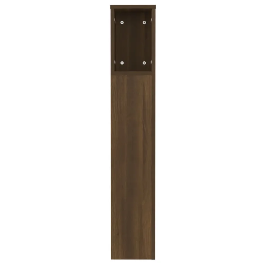 Armoire de tête de lit chêne marron 120x18,5x102,5 cm - 5