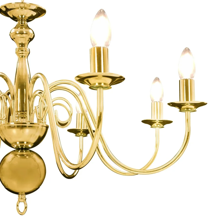 Lustre Doré 8 ampoules E14 - 10
