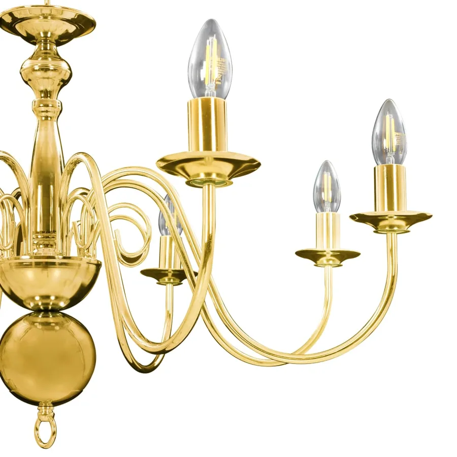 Lustre Doré 8 ampoules E14 - 11