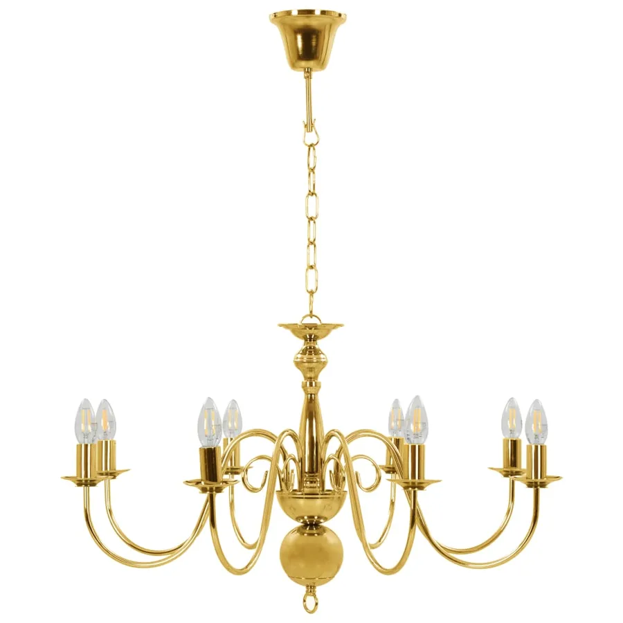 Lustre Doré 8 ampoules E14 - 3