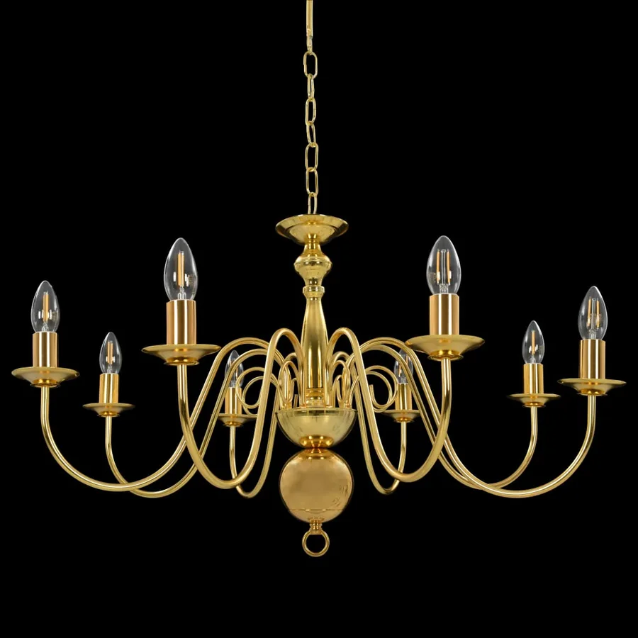 Lustre Doré 8 ampoules E14 - 6