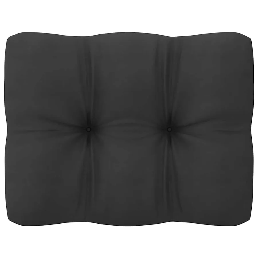 Salon de jardin 2 pcs avec coussins Blanc Bois de pin massif - 7