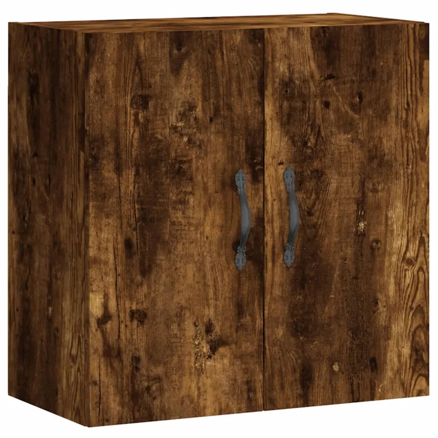 Armoire murale chêne fumé 60x31x60 cm bois d'ingénierie - 2