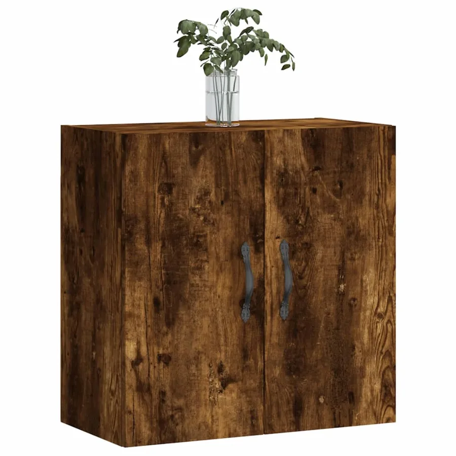 Armoire murale chêne fumé 60x31x60 cm bois d'ingénierie - 3