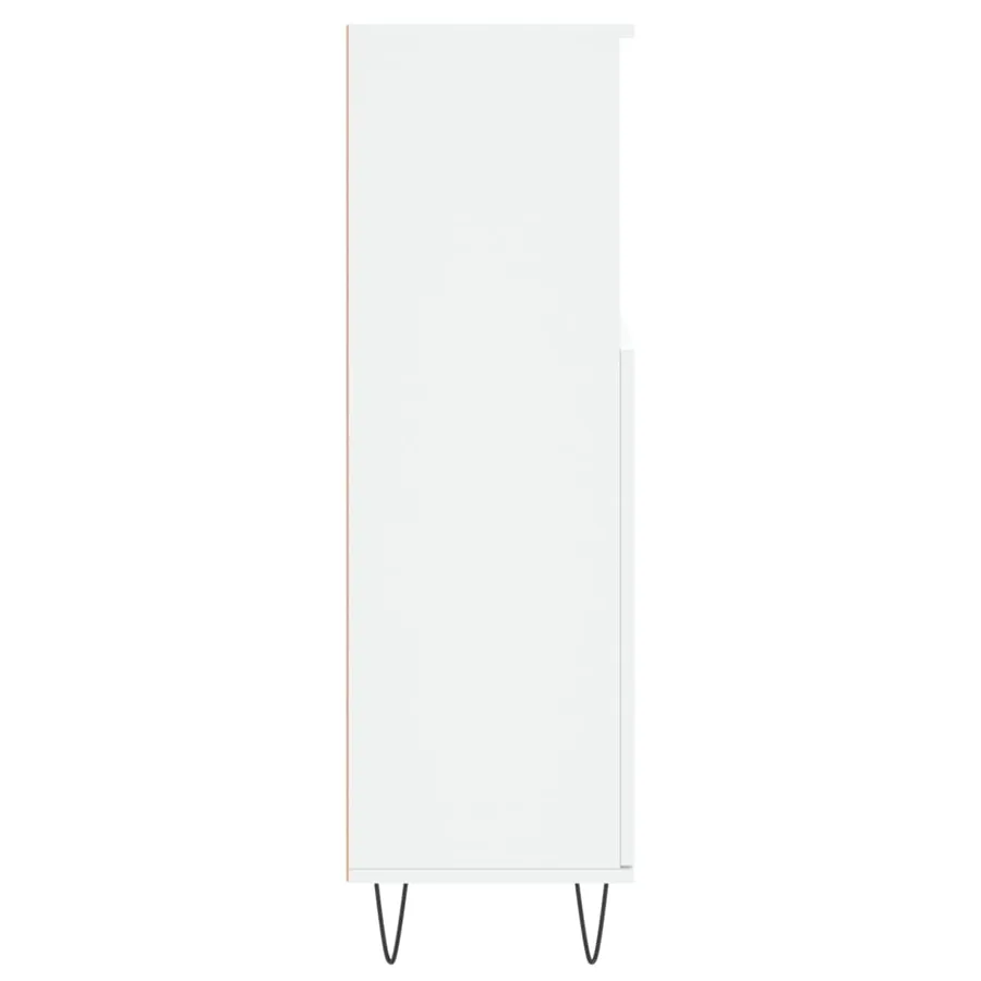 Armoire de salle de bain blanc 30x30x100 cm bois d'ingénierie - 7
