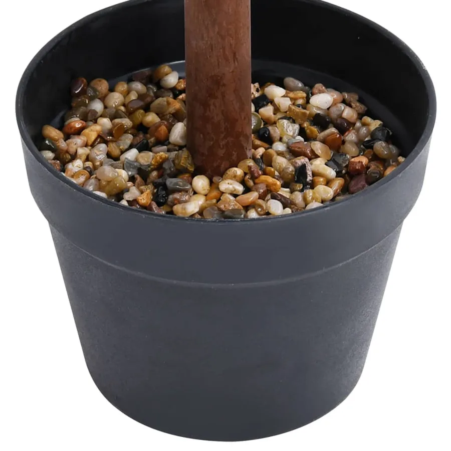 Plante de buis artificiel avec pot Forme de boule Vert 90 cm - 4