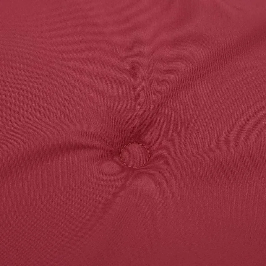 Coussins de chaise de jardin lot de 6 rouge bordeaux 40x40x4 cm - 6