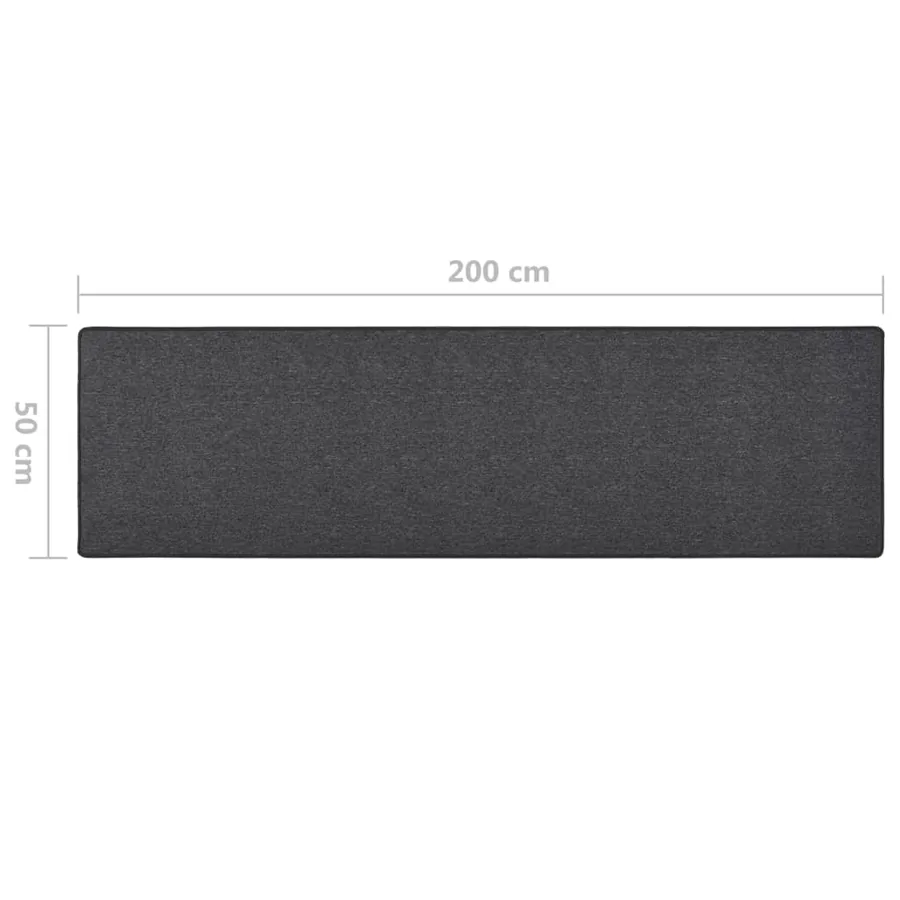 Tapis de couloir Anthracite 50x200 cm - 7