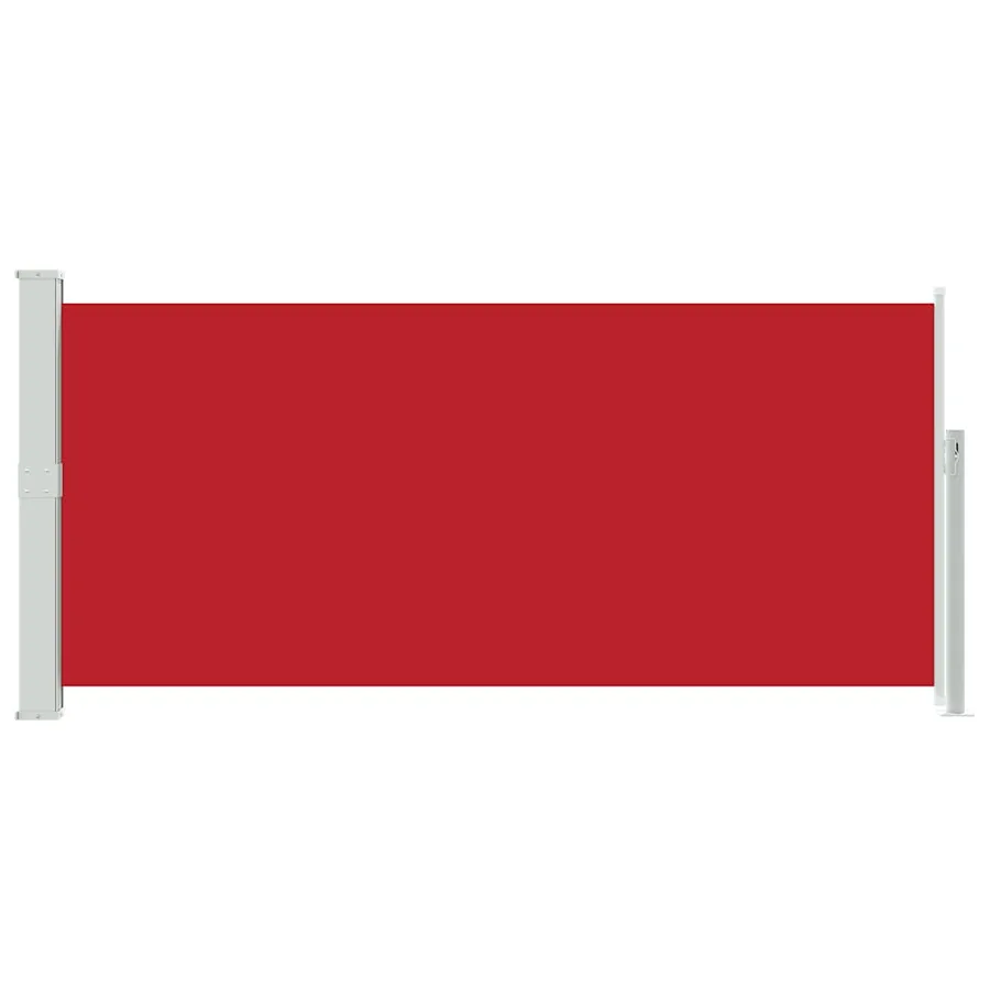 Auvent latéral rétractable 140 x 300 cm Rouge - 4