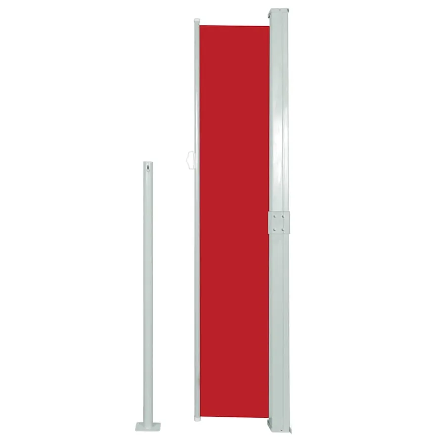 Auvent latéral rétractable 140 x 300 cm Rouge - 5