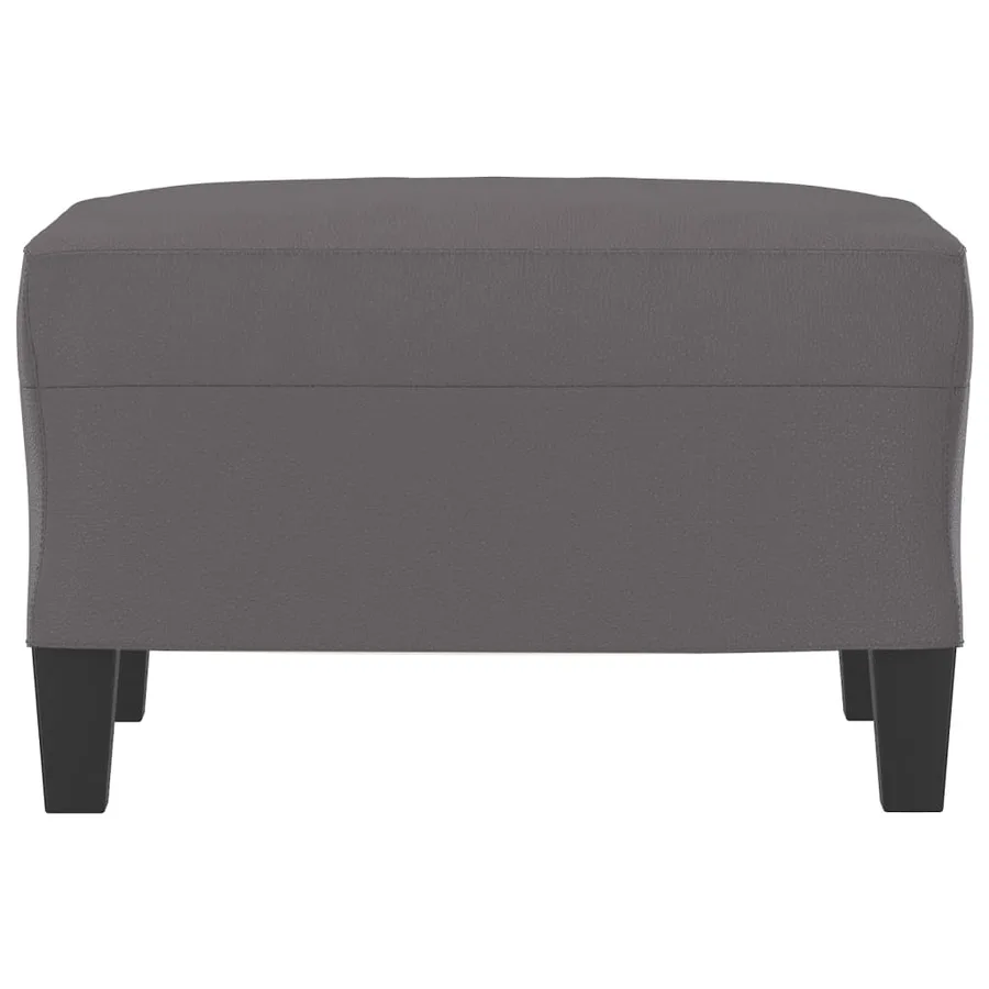 Repose-pied Gris 60x50x41 cm Similicuir - 3