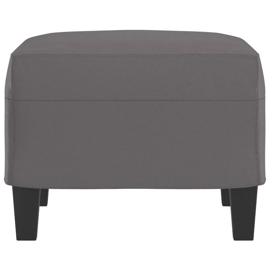 Repose-pied Gris 60x50x41 cm Similicuir - 4