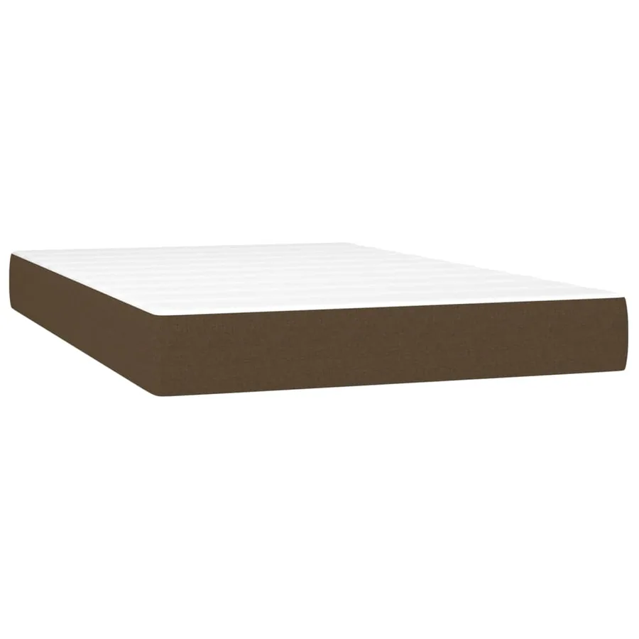 Matelas de lit à ressorts ensachés fermeté moyenne Marron foncé 120x200x20 cm - 2