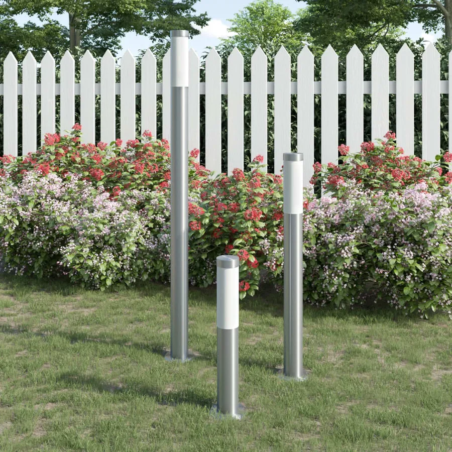 Ensemble de 3 lampes de jardin étanches Acier inoxydable - 9