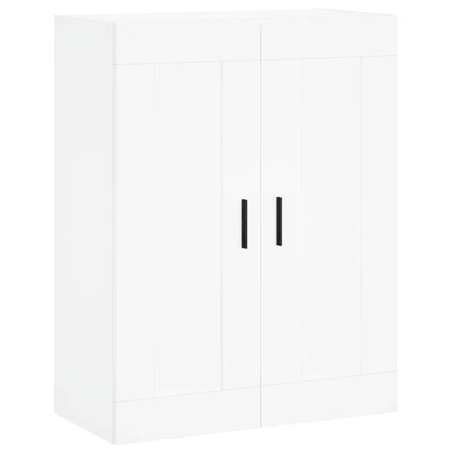Buffet haut Blanc 69,5x34x180 cm Bois d'ingénierie - 5