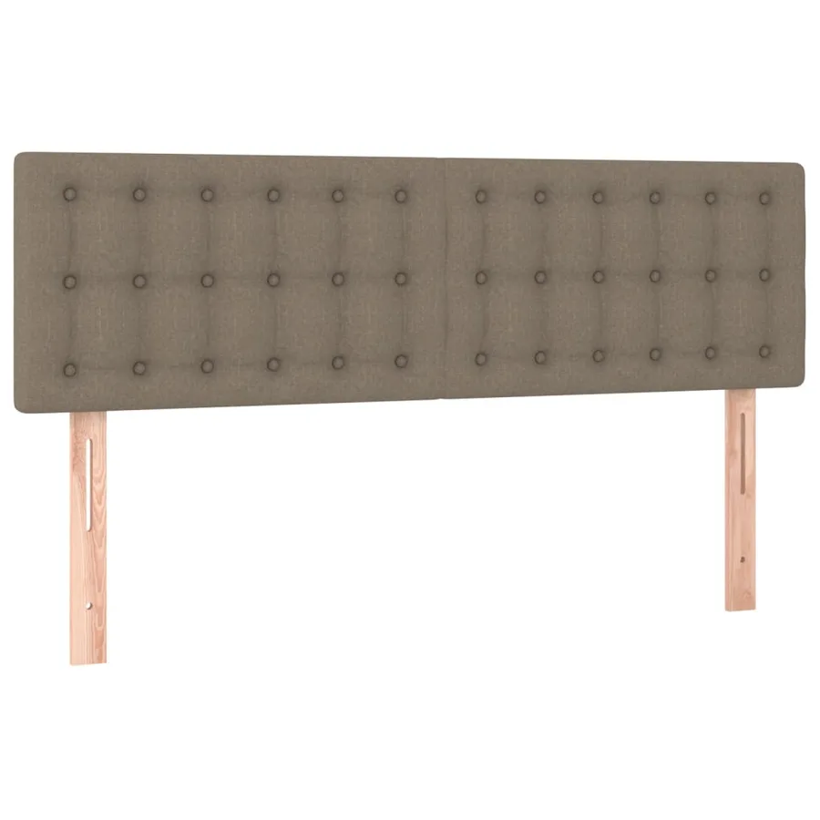 Têtes de lit Taupe 144x5x78/88 cm Tissu - 2