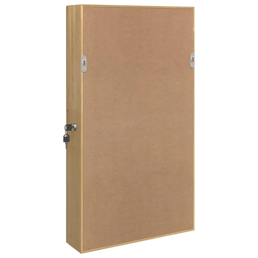 Armoire à bijoux avec miroir murale 37,5x10x67 cm - 7